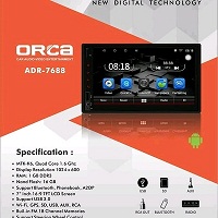 HEAD UNIT TAPE TV MOBIL DOUBLE DIN OS ANDROID ORCA ADR-7688 