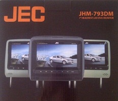 HEADREST TV MOBIL DVD JEC