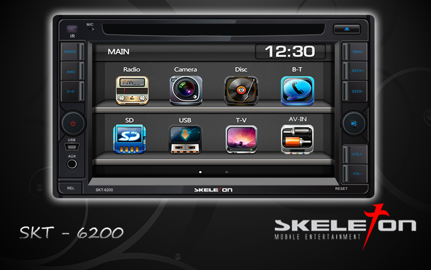 head unit tv mobil double din skeleton skt-6200 head unit tv mobil double din skeleton skt-6200