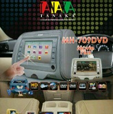 headrest dvd touchscreen Tanaka MH-709DVD