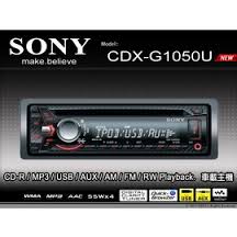 HEADUNIT SINGLE CD PLAYER SONY CDX-G1050U HEADUNIT SINGLE CD PLAYER SONY CDX-G1050U